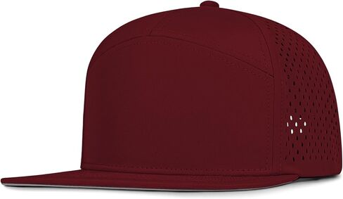 4 Inclusive Sizes Flat Bill Performance Trucker Hat Men Women, 7 Panel Snapback Running in Kuwait