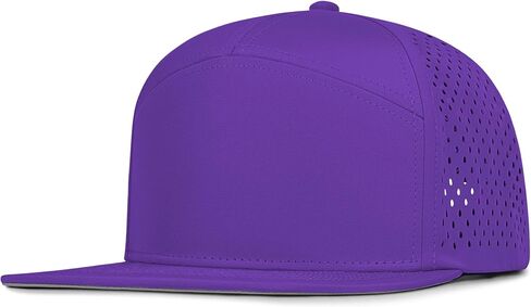 4 Inclusive Sizes Flat Bill Performance Trucker Hat Men Women, 7 Panel Snapback Running in Kuwait