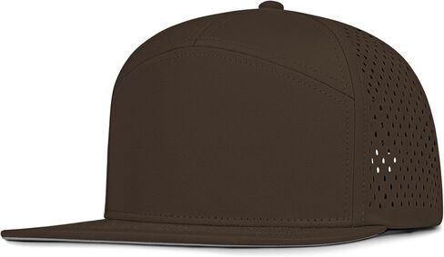 4 Inclusive Sizes Flat Bill Performance Trucker Hat Men Women, 7 Panel Snapback Running in Kuwait