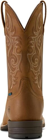 حذاء ARIAT رجالي Hybrid Ranchway مقاوم للماء ذو ​​أداء غربي بمقدمة مربعة واسعة بني - 9 D(M) US in Kuwait