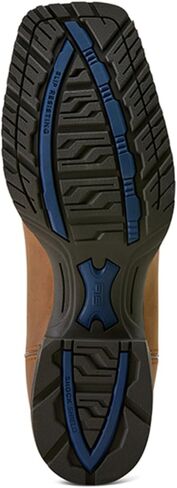 حذاء ARIAT رجالي Hybrid Ranchway مقاوم للماء ذو ​​أداء غربي بمقدمة مربعة واسعة بني - 9 D(M) US in Kuwait