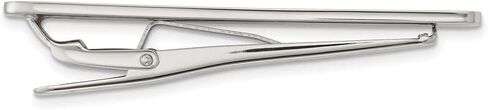 The Black Bow Stainless Steel Polished Tie Bar Clip, 4 x 57mm in Kuwait