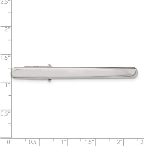 The Black Bow Stainless Steel Polished Tie Bar Clip, 4 x 57mm in Kuwait