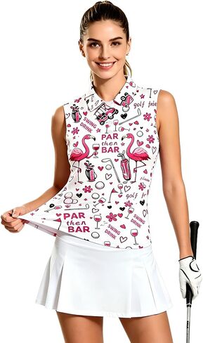 Women's Sleeveless Golf Polo Shirts Tennis Quick Dry Lightweight Wicking Athletic Shirts Tank Tops Golf For Women in Saudi Arabia