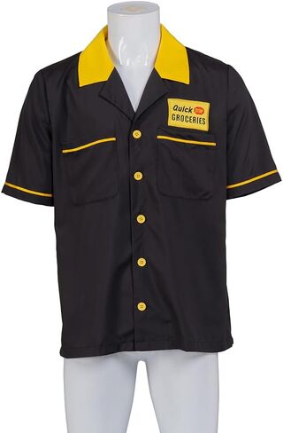 Men's Clerks 3 Cosplay Costume Shirt Clerk Jacket Randal Dante Jay Shirts Button Down Short Sleeves in Saudi Arabia