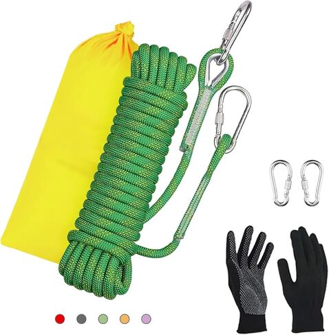 Static Climbing Rope - Heavy Duty Climbing Rope for Rock Climbing, Tree Climbing Gear, Arborist Rope, and Camping Rope - 10m (32ft), 20m (64ft), 30m (96ft) in Kuwait