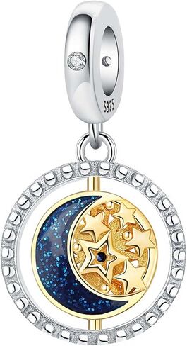 925 Sterling Silver Charms for Bracelets and Necklaces Butterfly Sun Moon Lucky Charm Beads Pendant Jewelry for Woman Mom in Kuwait