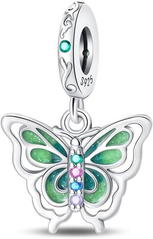 925 Sterling Silver Charms for Bracelets and Necklaces Butterfly Sun Moon Lucky Charm Beads Pendant Jewelry for Woman Mom in Kuwait