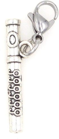 Flute Instrument Clip on Charm Perfect for Necklaces Bracelets 101T in Kuwait