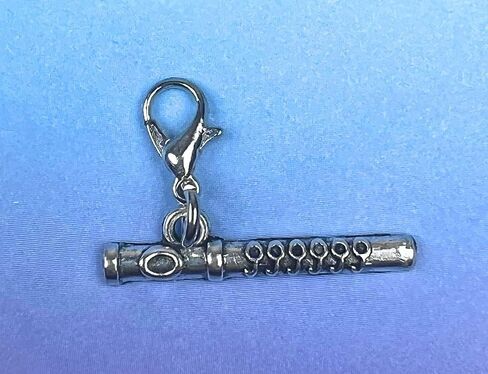 Flute Instrument Clip on Charm Perfect for Necklaces Bracelets 101T in Kuwait