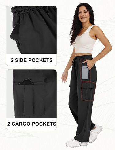 Lzzidou Womens Hiking Pants Lightweight Waterproof Quick Dry Cargo Pants with 4 Pockets Camping Trekking Trousers in Saudi Arabia