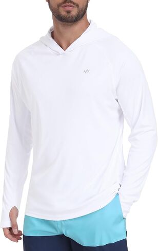 Ewedoos UPF 50+ UV Sun Protection Fishing Shirts for Men Long Sleeve Hiking Swimming Shirts, Rash Guard Outdoor Shirt in Kuwait