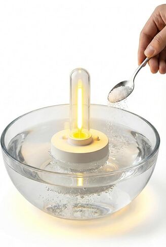 Battery-Free Salt Water Emergency Light - Instant On with Salt & Water, Portable Waterproof Survival Lantern for Camping, Power Outages, Hurricanes & Outdoor Adventures in Kuwait
