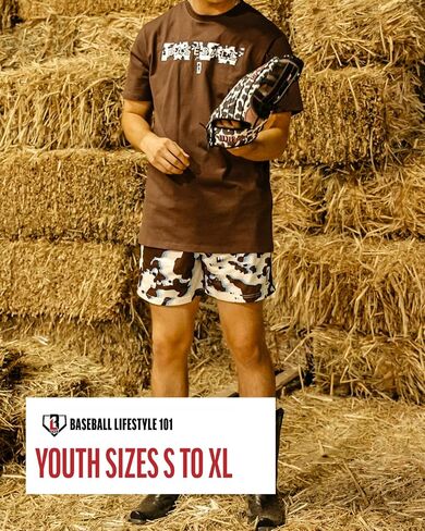 Baseball Lifestyle 101 Boy's Cowhide Curveball T-Shirt, Short Sleeve, Crew Neck, Youth Sizes S-XL in Saudi Arabia