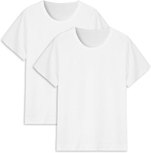 2 Pack Cotton Boys T Shirts Kids Short Sleeve Tops Summer Tee Shirts Clothes for Toddlers in Kuwait