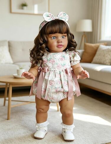 RXDOLL 26 Inch Big Realistic Reborn Toddler Boy Dolls Handmade Silicone Soft Vinyl Limbs and Cloth Body Baby Doll that Look Real Lifelike Newborn Baby Dolls Toy for Kids 3+ in Saudi Arabia