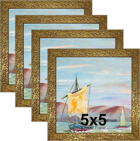 KTKDE 8x10 Picture Frame Set of 4, Ornate Vintage Gold Photo Frames with Real Glass 8 x10 Antique Photo Frame for Wall Decor or Tabletop Display Retro Home Decor best gift in Saudi Arabia