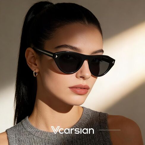 Retro Oval Cat Eye Sunglasses for Women - Trendy Y2K 90s Vintage Designer Sun Glasses for Driving Traveling Outfit in Kuwait