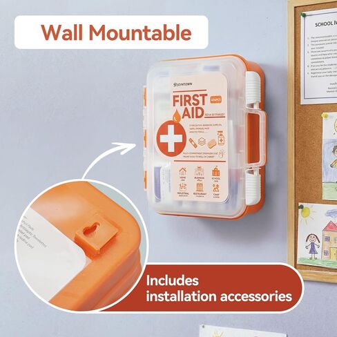 Jointown First Aid Kit, 454 Pieces All-Purpose, Home & Office Professional Medical Supplies, Ideal for Emergency, School, Business, Survival, Camping, Hunting and Sports in Kuwait