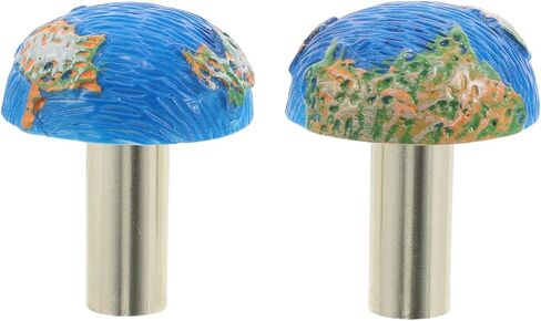ibasenice Creative Earth Shape Single Hole Drawer Handles, Cartoon Cabinet Door Pulls for ’ Room, 2pcs Set, Decorative Closet and Wardrobe Knobs in Kuwait