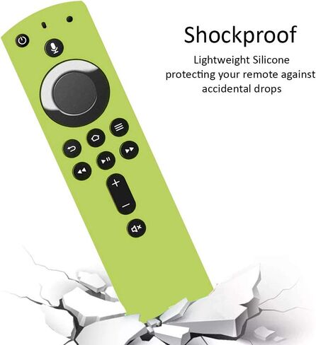 navor Premium Silicone Remote Covers - Compatible with All-New Alexa Voice Remote for TV Stick 4K, TV Stick (2nd Gen) TV (3rd Gen) - Anti Slip & Shockproof Remote Case Protective Remote Cover in Kuwait