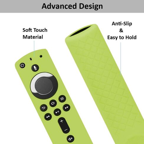 navor Premium Silicone Remote Covers - Compatible with All-New Alexa Voice Remote for TV Stick 4K, TV Stick (2nd Gen) TV (3rd Gen) - Anti Slip & Shockproof Remote Case Protective Remote Cover in Kuwait