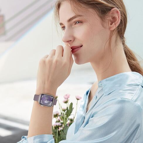 Slim Braided Bands for Apple Watch Band 40mm 41mm 42mm 38mm 46mm 44mm 45mm 49mm Women,Stretchy Solo Loop Nylon Elastic Thin Narrow Skinny Strap for iWatch Ultra 3 SE 3 Series 11 10 9 8 7 6 5 4 3 2 1 in Saudi Arabia