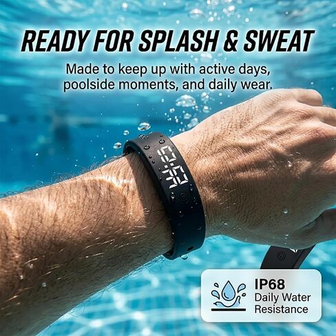 Vibrating Alarm Clock for Heavy Sleepers Bracelets Men Smart Watch Digital Wristband Women's Wrist Band Womens Sleep Devices Vibration Silent Men's Small Long Distance Simple Wristbands in Saudi Arabia