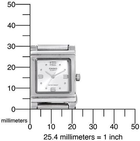 Casio Women's LTP1237D-7A Silver-Tone Shell White Dial Watch in Saudi Arabia