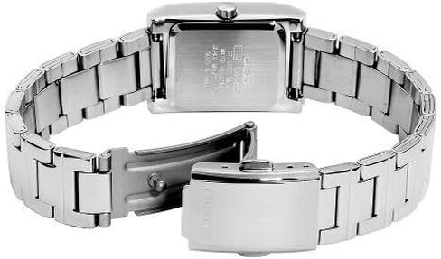 Casio Women's LTP1237D-7A Silver-Tone Shell White Dial Watch in Saudi Arabia