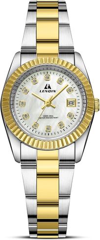 LN LNQIN Womens Watch Analog Quartz Watches for Women Waterproof Ladies Watches Easy Read Women's Wrist Watch with Stainless Steel Band in Saudi Arabia