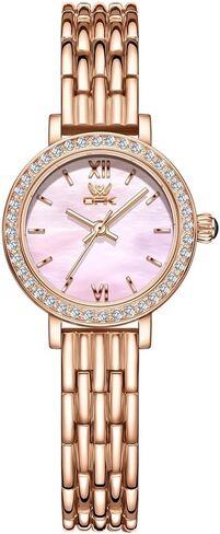 OPK Womens Watch Luxury Dress Original Lady Style for Small Wrists, Easy Read Date Display Waterproof Silver/Pink/Rose Gold Watch, Reloj para Mujer in Kuwait