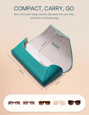 SOJOS Soft Sunglasses Case Women Men Portable Travel Sunglass Pouch Protective Glasses Bag Universal Fit for Eyewear SA524 in Kuwait