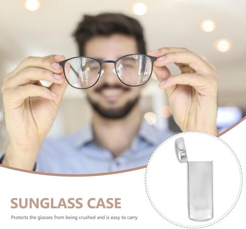 Aluminum Sunglass Case Ultra Slim Hard Shell Eyewear Organizer Travel Glasses Holder Protective Metal Case for Reading and Sunglasses in Kuwait