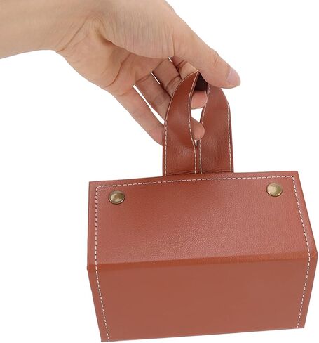 TOPINCN Sunglasses Organizer Case Men Women 5 Slot EyeGlass Holder Storage Travel Case PU Leather Travel Glasses Case Storage for Glasses Jewelry(Brown) in Kuwait