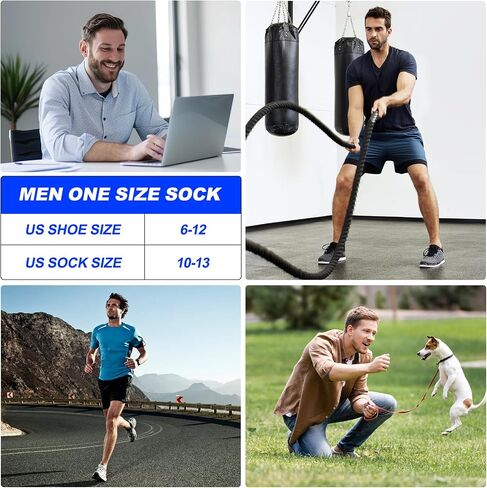 COOPLUS 7 Pairs Mens Ankle Running Socks Cotton Athletic Cushioned Low Cut Moisture Wicking Sports Socks in Saudi Arabia