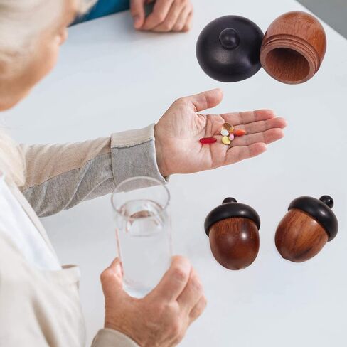 1PCS Medicine Pill Boxes Mini Rescue Pill Case Portable Tablets Storage Travel Size Containers Organizer,3cm in Kuwait