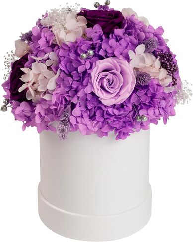 ROSEROSE Preserved Flowers for Delivery Prime,Forever Flowers Bouquet with Gift Box, Eternal Real flowers Gifts for Women,Christmas,Valentine's Day,Anniversary,Birthday for Her (Champagne) in Kuwait
