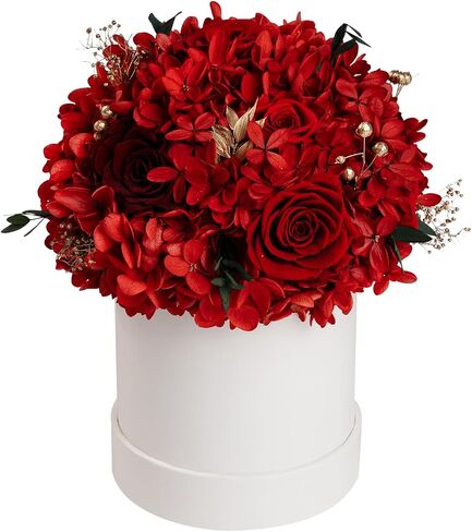 ROSEROSE Preserved Flowers for Delivery Prime,Forever Flowers Bouquet with Gift Box, Eternal Real flowers Gifts for Women,Christmas,Valentine's Day,Anniversary,Birthday for Her (Champagne) in Kuwait