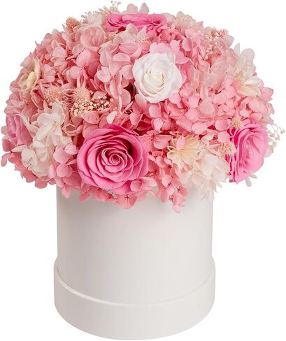 ROSEROSE Preserved Flowers for Delivery Prime,Forever Flowers Bouquet with Gift Box, Eternal Real flowers Gifts for Women,Christmas,Valentine's Day,Anniversary,Birthday for Her (Champagne) in Kuwait