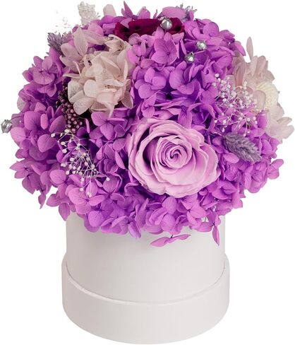 ROSEROSE Preserved Flowers for Delivery Prime,Forever Flowers Bouquet with Gift Box, Eternal Real flowers Gifts for Women,Christmas,Valentine's Day,Anniversary,Birthday for Her (Champagne) in Kuwait