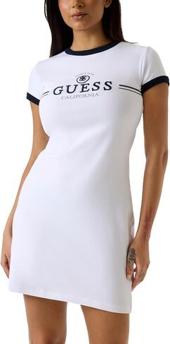 Guess Womens Eco Short Sleeve Mila Short Dress in Kuwait