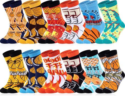 4 Pack Bingo Socks Bingo Game Gifts Novelty Crew Cotton Socks Prizes for Seniors Mom Grandma Dad (Short) in Kuwait