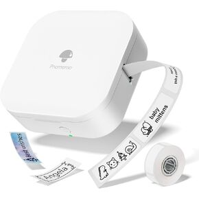 COLORWING Label Maker Machine with Tape,Q30 Portable Bluetooth Thermal Label Printer with Dual Power Source (USB and Batteries) for Home Organization, Office Labeling, School Projects Etc.(Green)
