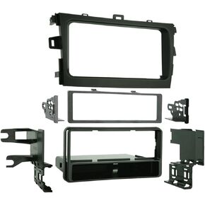 Metra 99-8223 Single DIN Installation Dash Kit for 2009 Toyota Corolla (Black), Quick-release