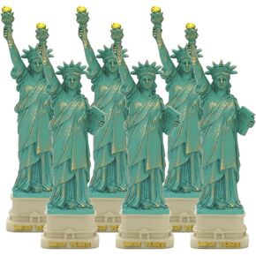 City-Souvenirs (6 Pack) New York City Party Supplies, 4" Statue of Liberty Statues Replica Gifts; Statue of Liberty Souvenir Figurines from New York