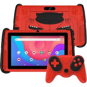 تابلت للأطفال مقاس 7 بوصة، جهاز لوحي Android 12 للأطفال مع وحدات تحكم في الألعاب، ذاكرة وصول عشوائي 4 جيجابايت + ذاكرة تخزين داخلية 64 جيجابايت (قابلة للتوسيع 512 جيجابايت)، مراقبة أبوية، برامج أطفال مثبتة مسبقًا، حافظة مقاومة للصدمات (أحمر) in Kuwait