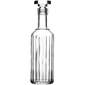 Luigi Bormioli Bach Spirits Bottle with Glass Stopper, 23.75 oz, Clear