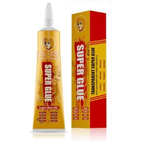 60g Super Glue，Used for Repairing and bonding The Same Material or Different Materials for a Long time. Widely Used in Ceramics, Wood, Metal, Plastic, Glass, Leather and More