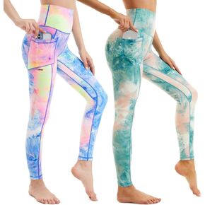 ROSA JUNIO High Waist Leggings with Pockets for Women, Stretch Workout Leggings Exercise Athletic Yoga Pants in Saudi Arabia
